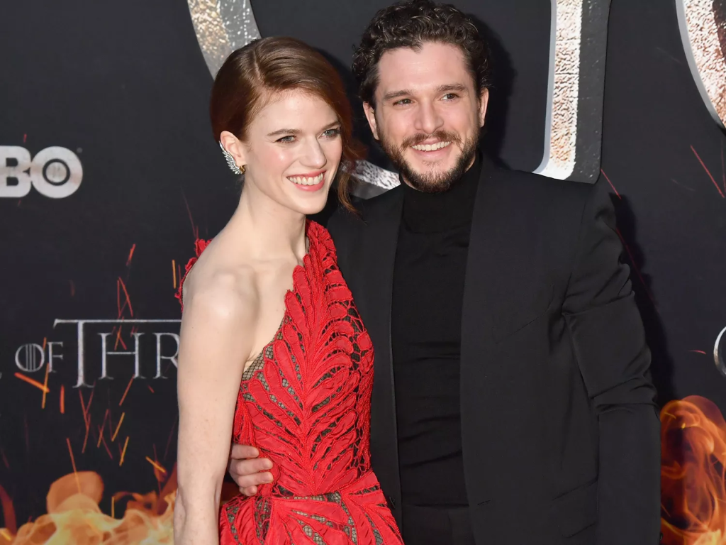 Kit Harington with his wife Rose Leslie