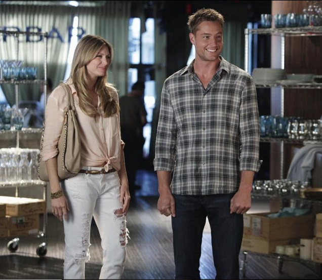 Justin Hartley, Helena Mattsson, and Jes Macallan in 'Mistresses'