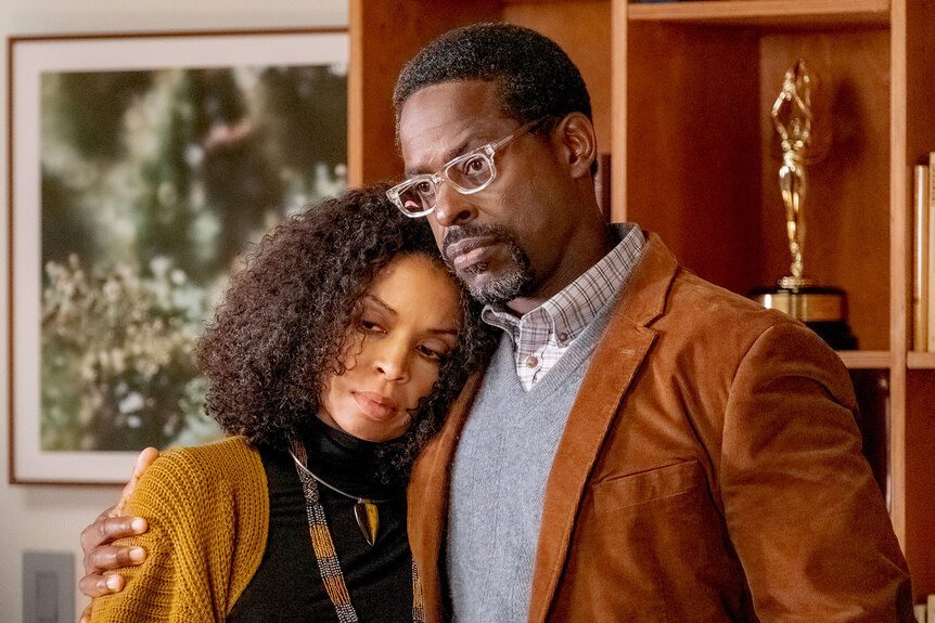 Susan Kelechi Brown with her on-screen husband in 'This Is Us'