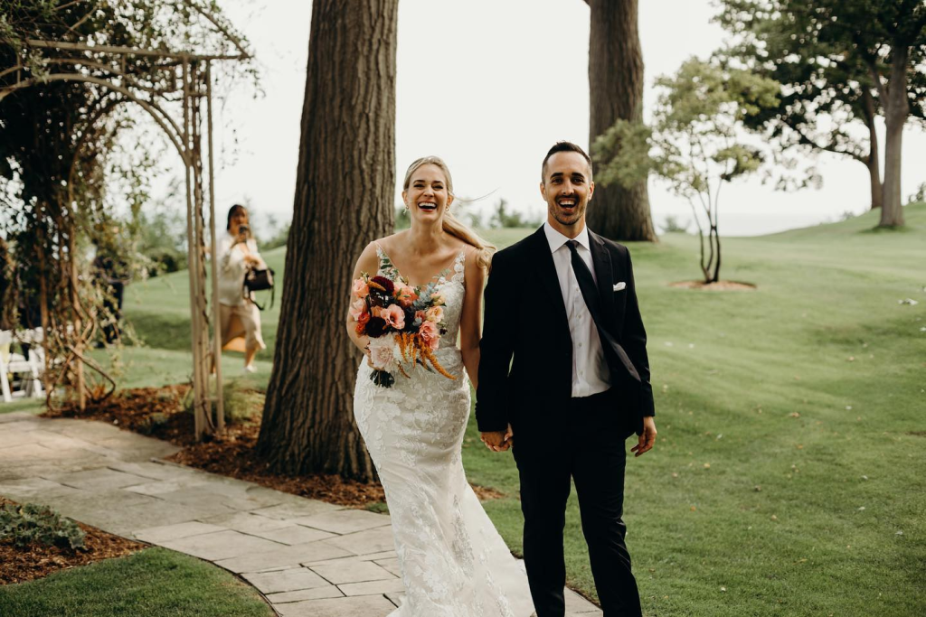 Brittany Bristow and her husband Dustin Keating got married at the Toronto Hunt Club