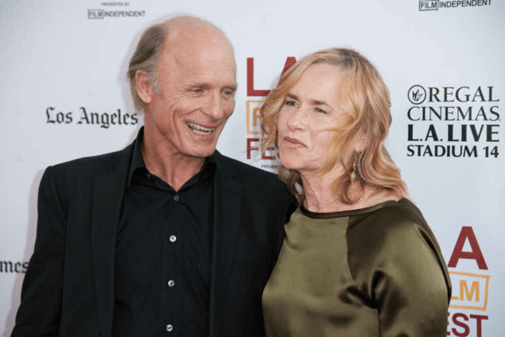 Ed Harris with his wife Amy Madigan