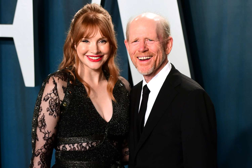 Bryce Dallas Howard with her father Ron Howard
