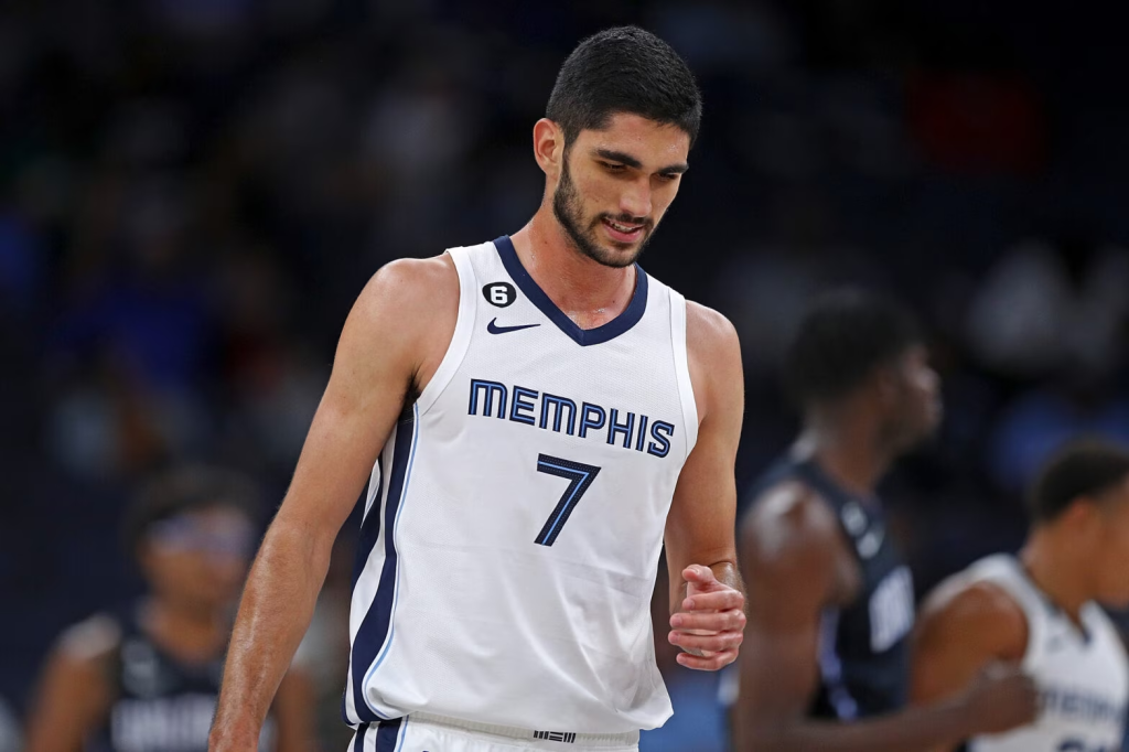 Santi Aldama plays for the Memphis Grizzlies in the NBA