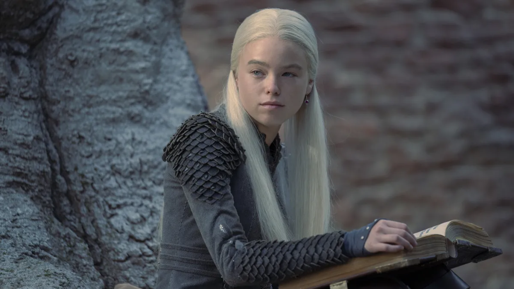 Milly Alcock as young Princess Rhaenyra Targaryen