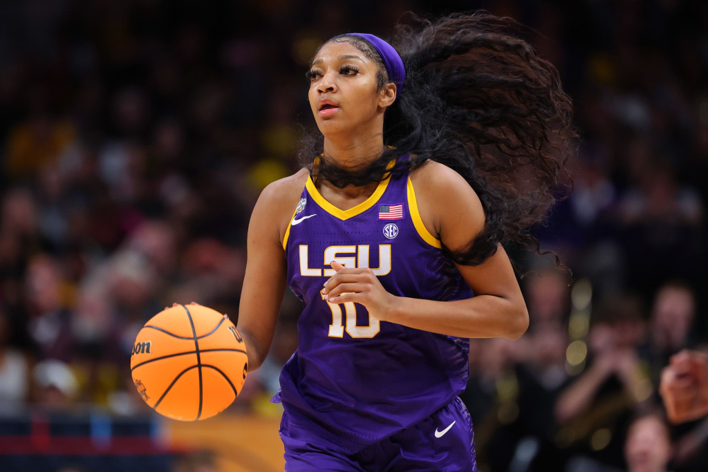 Angel Reese plays as power forward for LSU
