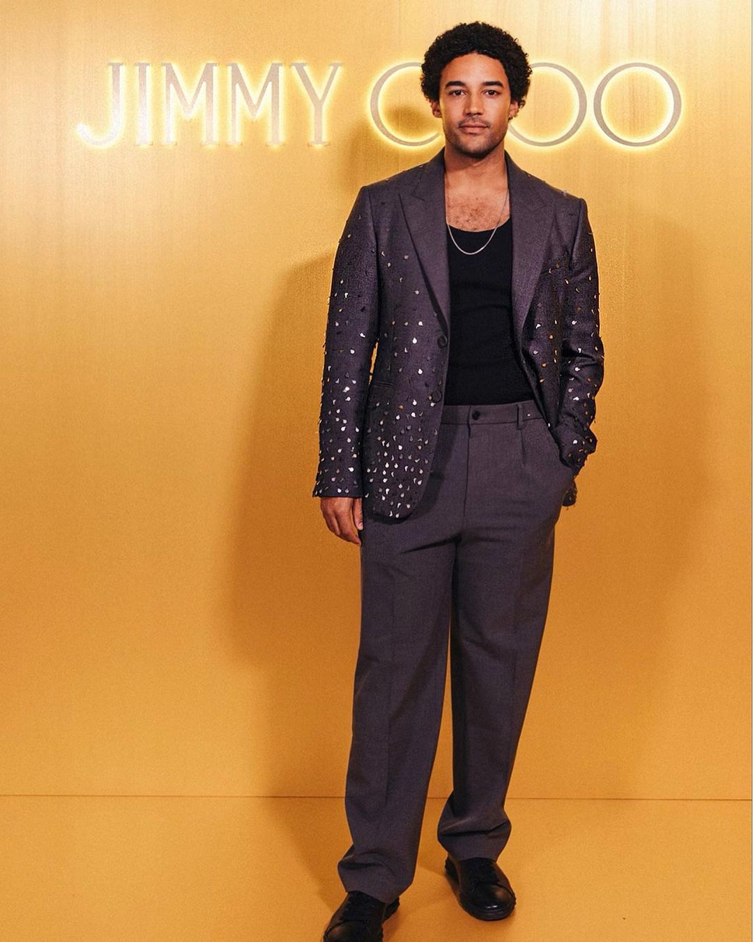 Devon Terrell at the Jimmy Choo opening in Melbourne