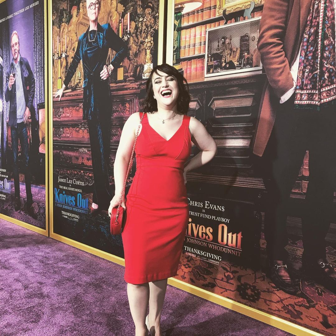 Mara Wilson at the premiere of 'Knives Out'