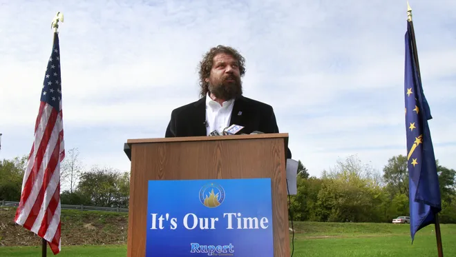 Rupert Boneham announcing that he is running for the governor of Indiana 