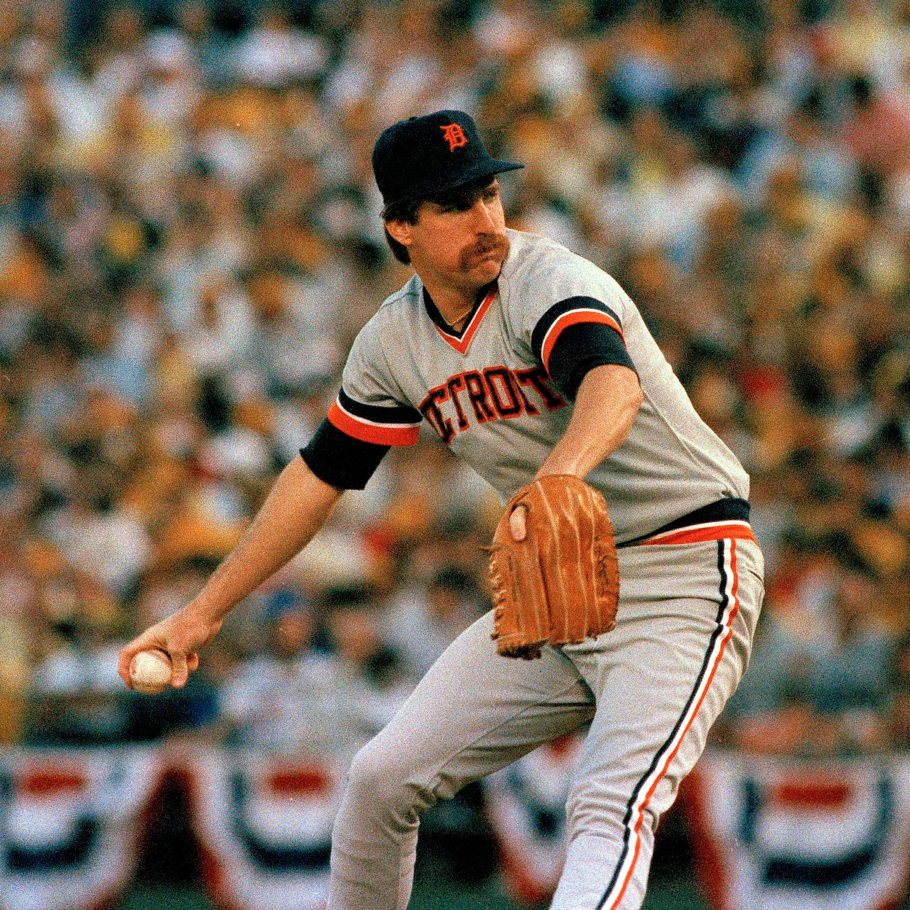 Jack Morris playing for the Detroit Tigers back in the day