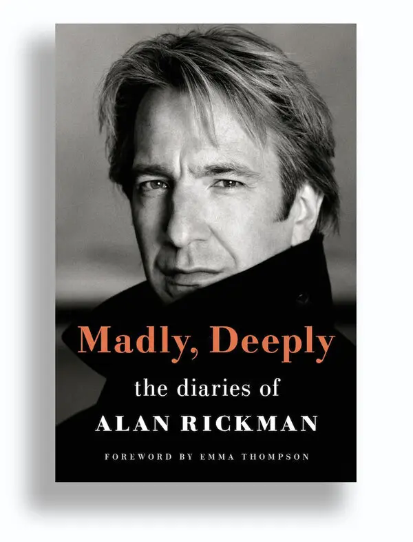 Alan Rickman on the cover of his book published posthumously
