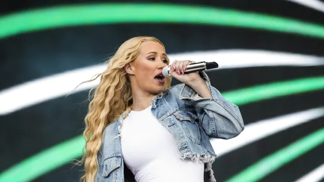 Iggy Azalea performing during one of her live shows