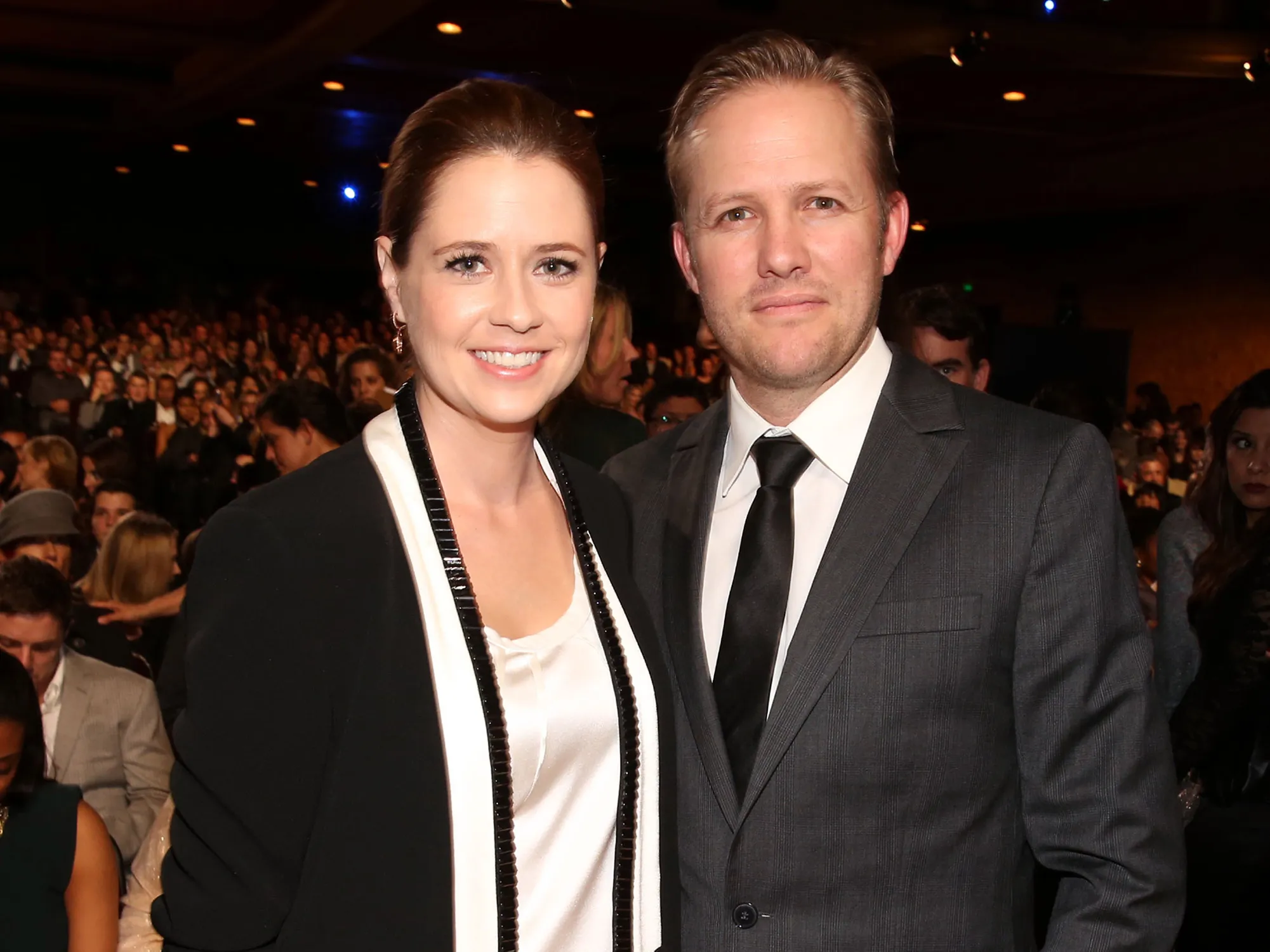 Jenna Fischer with her husband Lee Kirk