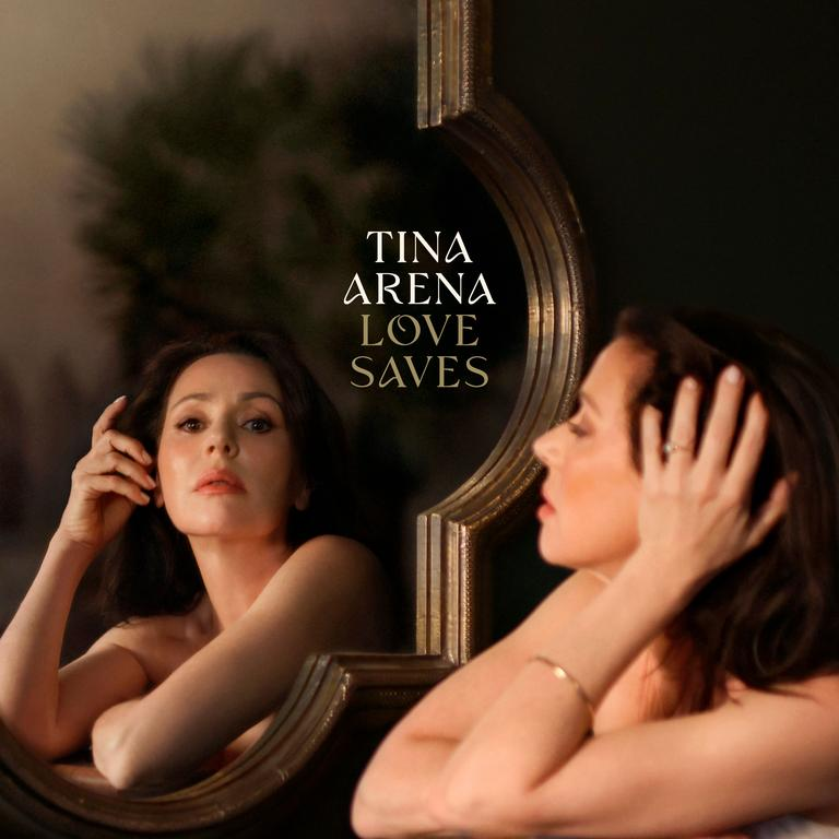 Tina Arena on the cover of her album 'Love Saves'