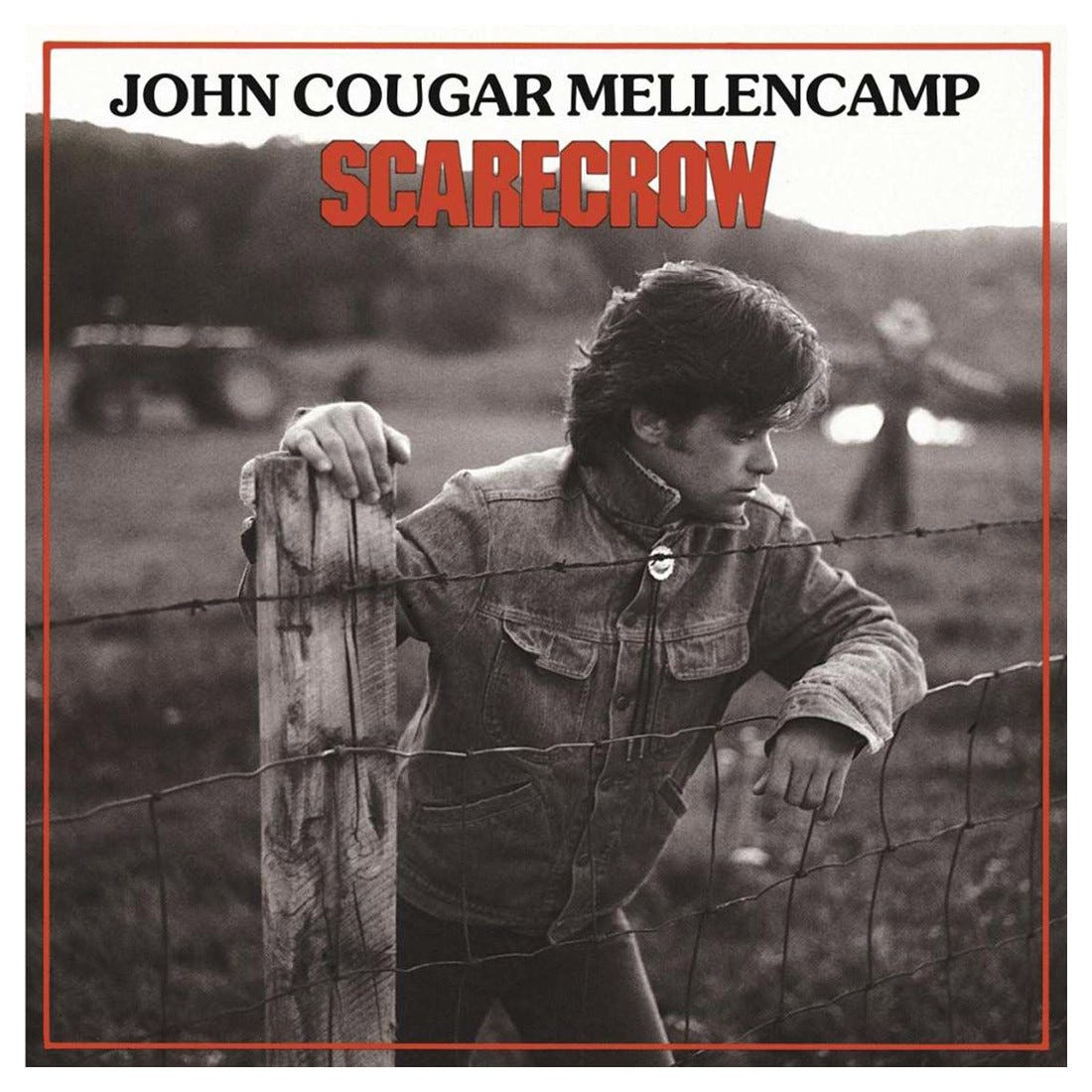 John Mellencamp on the cover of his album 'Scarecrow'