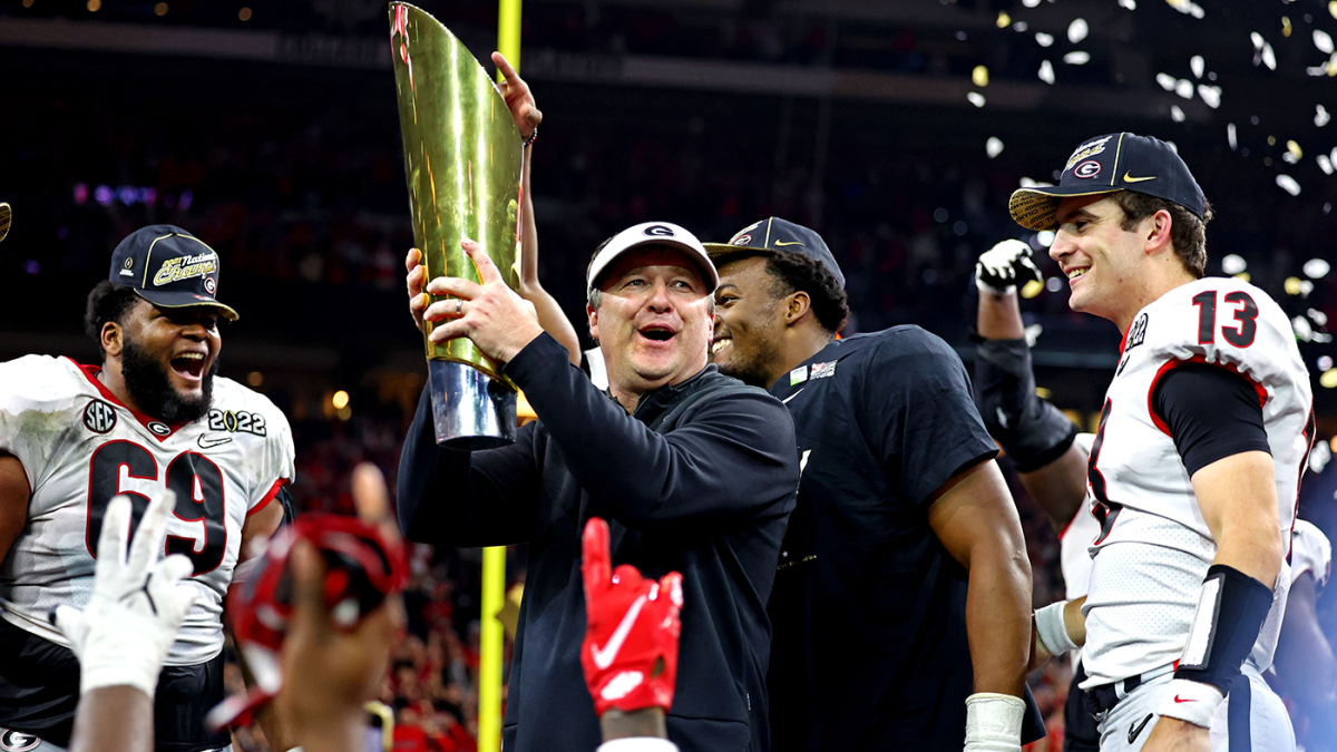 Kirby Smart after winning the college football National Championship in 2022