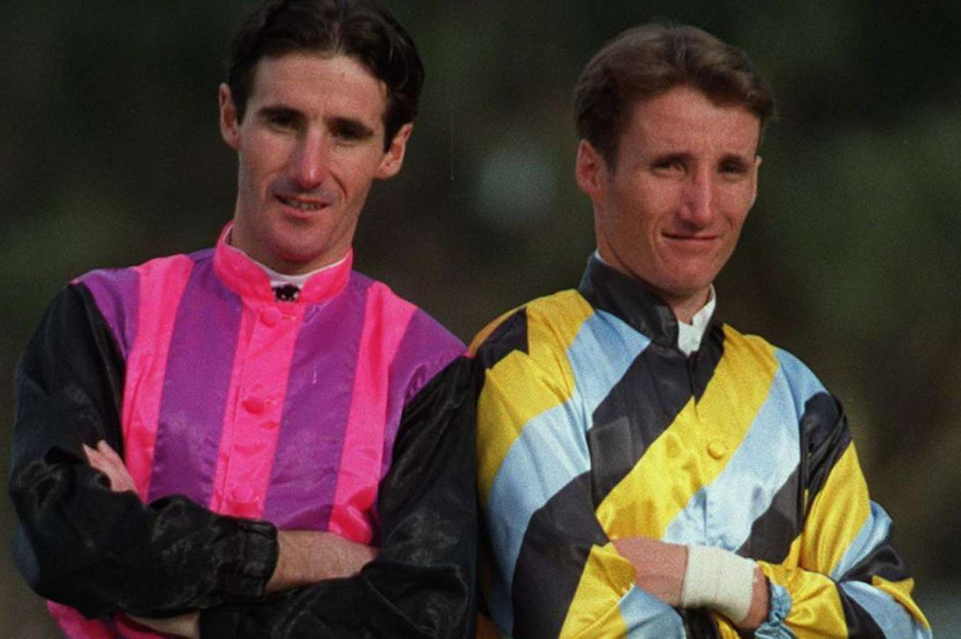 Damien Oliver with his brother Jason Oliver