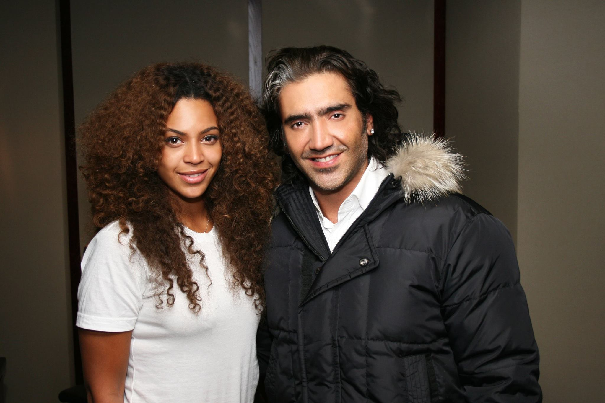 Alejandro Fernandez with Beyoncé 